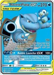 Blastoise & Piplup GX (Full Art) - 214/236 - Cosmic Eclipse